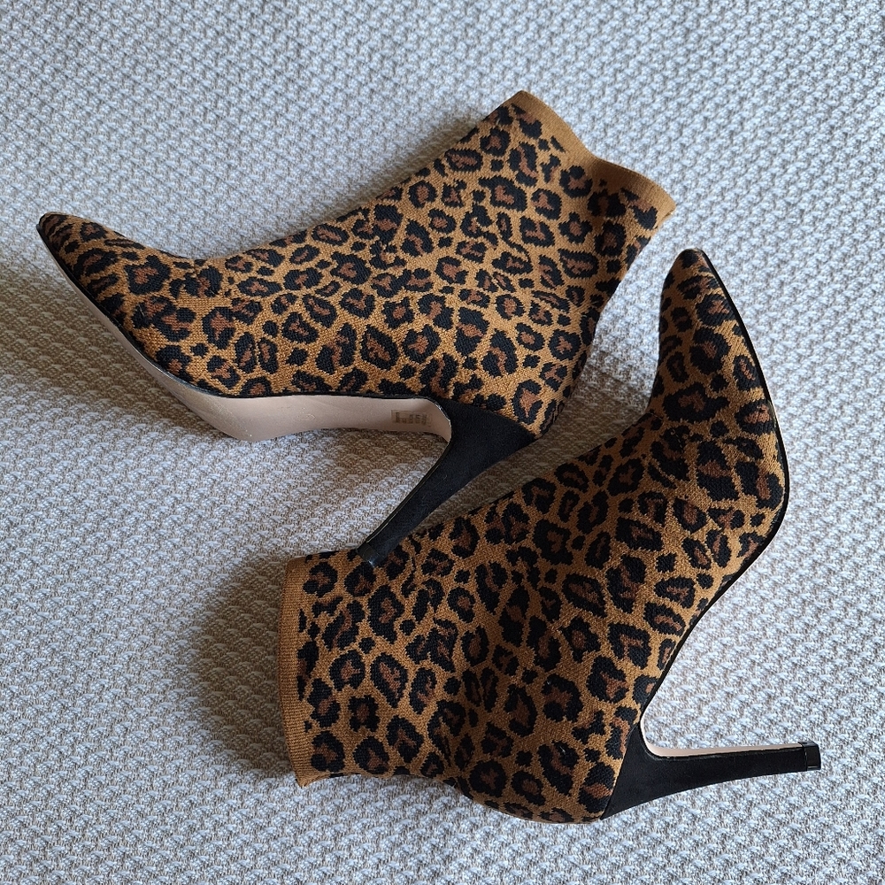 Leopard Print Ankle Boots - Picture 2 of 12